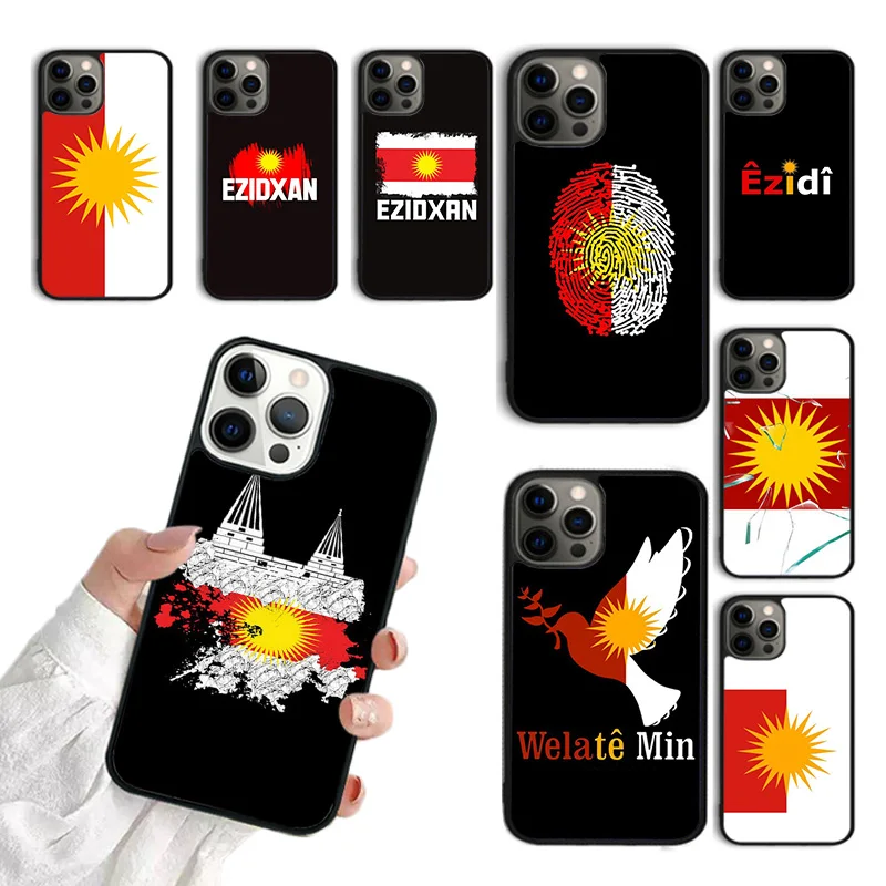 Yazidi Flag Ezidxan Phone Case For iPhone 15 16 SE2020 13 14 Pro Max 11 12 14 Pro Max 8 7 Plus 13 12 Mini Cover coque Fundas