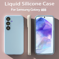 Liquid Silicone Case For Samsung A55 5G A35 A25 A15 Funda For Samsung A56 A36 A26 A54 A34 A14 A53 A16 Anti-Fall Soft Phone Cover
