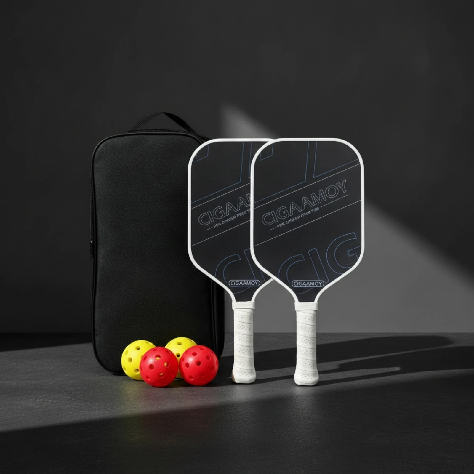 set-di-2-racchette-da-pickleball-in-fibra-di-carbonio-con-borsa-leggere-e-durevoli-per-principianti-e-uso-ricreativo