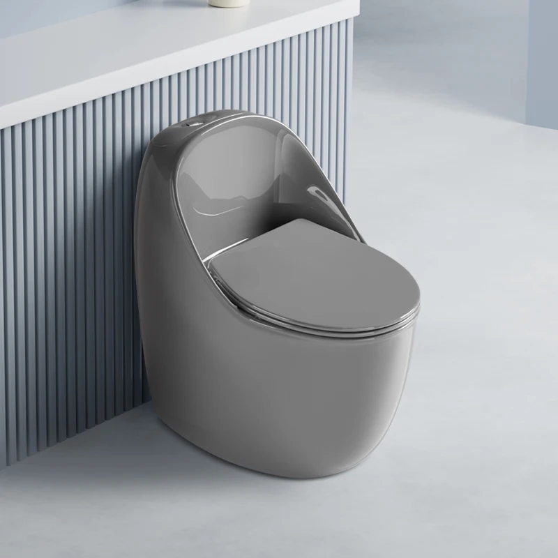 Deluxe egg-shaped ceramic sanitary ware design super swirl siphon integrated toilet bathroom accessories flush toilet