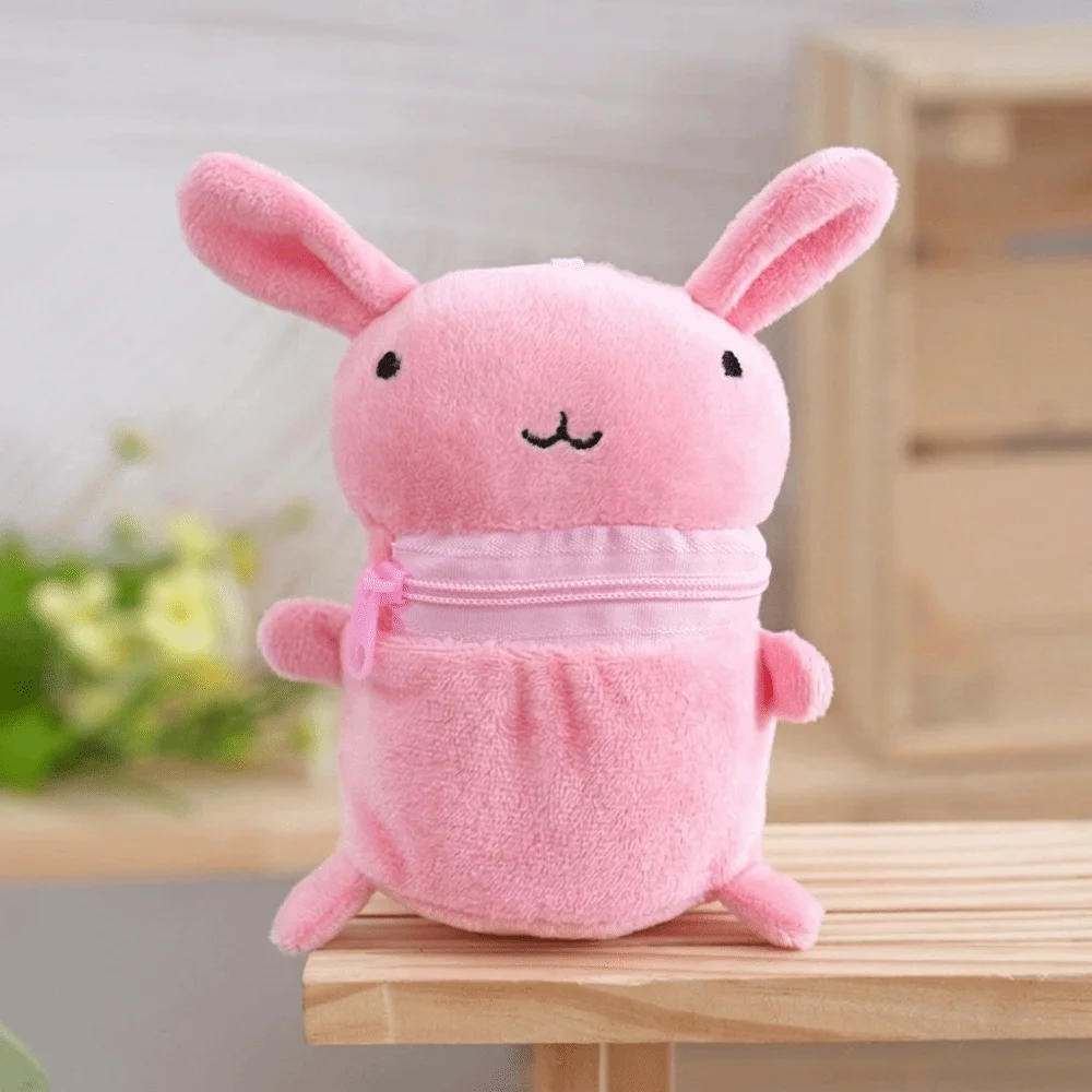 Kawaii Fluffy Cartoon Coin Purse Cute Keychain Pendant Mini Size Soft Bag Charm Birthday Gift