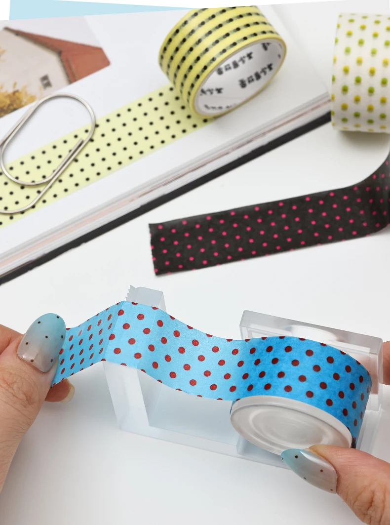 Journal GO 2cmx2m Dekoratives Klebeband Punkt-Maskierband Washi-Tape für Scrapbooking Collage Junk Journal Karten Basteln Sticker – Detail 7