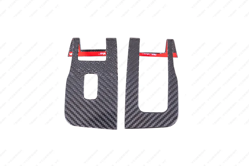 Car Accessories Dry Carbon Fiber DCF Front Door Window Switch Panel Cover Fit For 2023-2024 TESLA Model 3