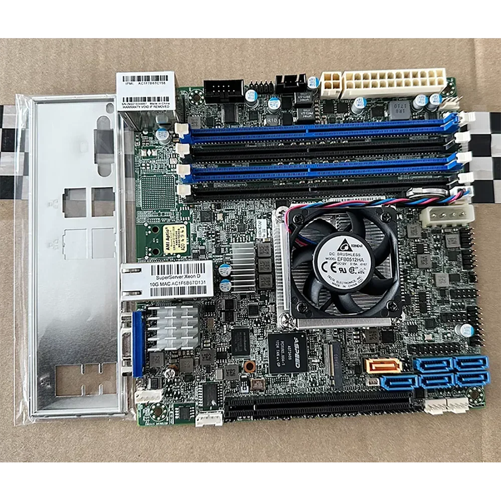 

ITX DDR4 128GB XEON D1581 NAS Server Motherboard Original For Supermicro X10SDV-16C-TLN2F