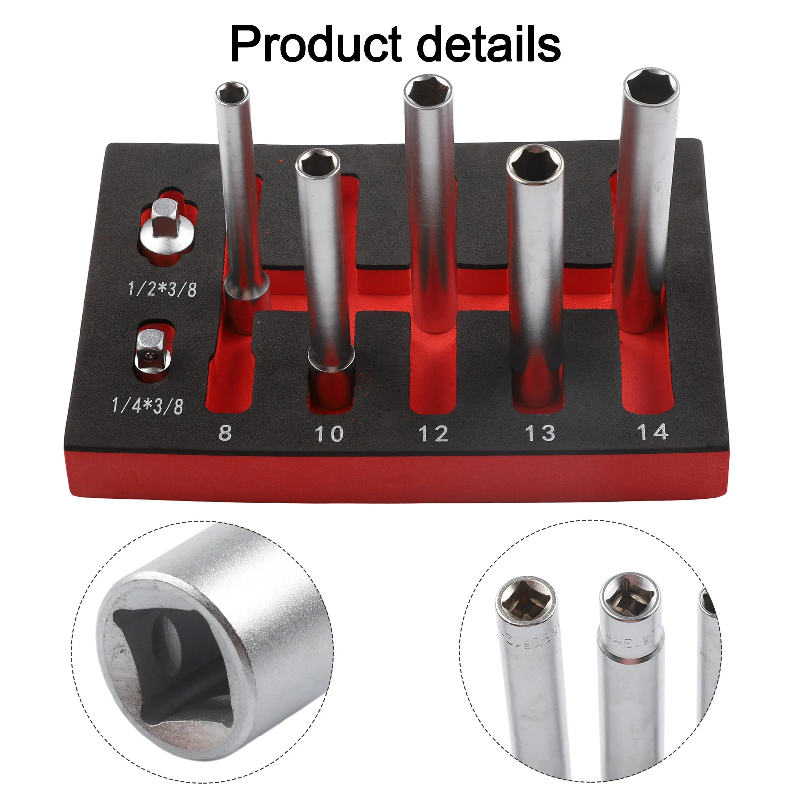 

Адаптер для торцевых головок 3/8 дюйма, набор ручных инструментов, хромованадиевая сталь, повышенная прочность, различные спецификации