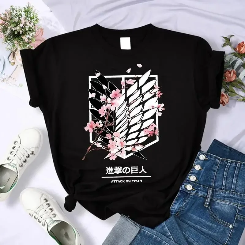 Japanese Anime Attack on Titan Graphic Print T Shirt Men Casual Fashion Short Sleeve Plus Size T Shirt Women