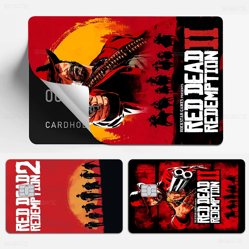 Game R-Red Dead-R-Redemptions 2 Classic Vintage Anmie Sticker Film Skin Cover For Credit Card Debit Bank Card Front