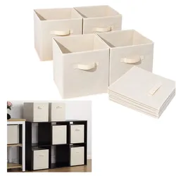 Cube Storage Organizer | Collapsible Non-woven Cloth Fabric Bin Drawers/Baskets | Closet Organizer Storage Basket/Box/Bin/Shelf