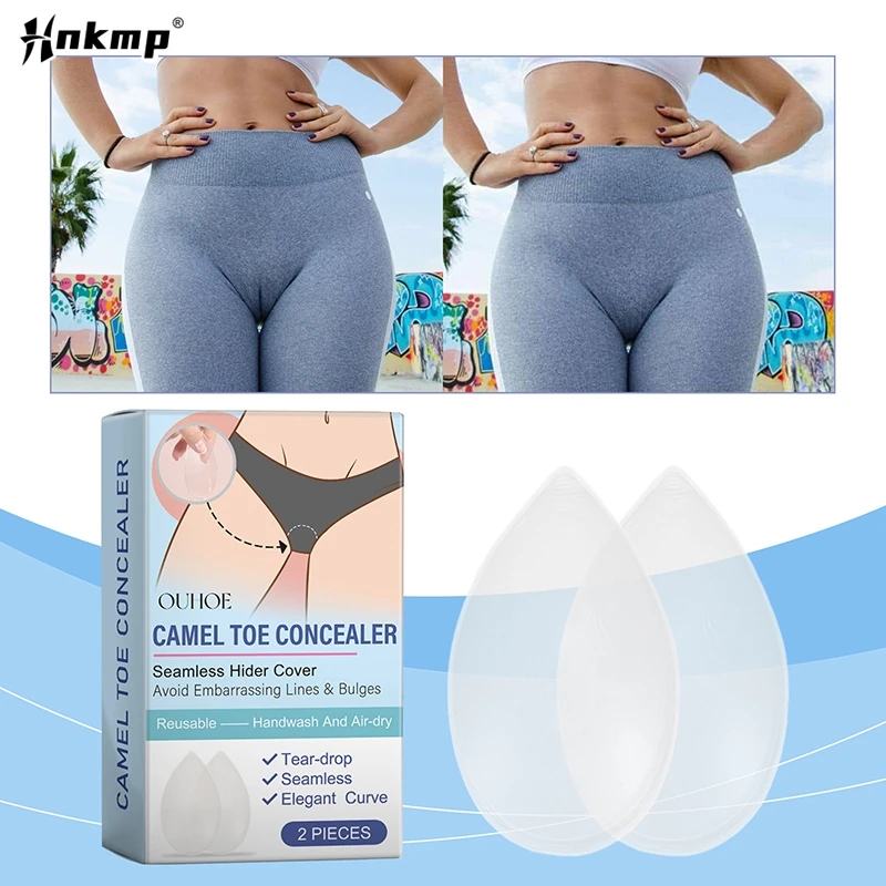 Camel Toe Concealer wieder verwendbare spurlose unsichtbare selbst klebende Silikon für Frauen Leggings Bade bekleidung Active wear wasserdichte Abdeckung Pad