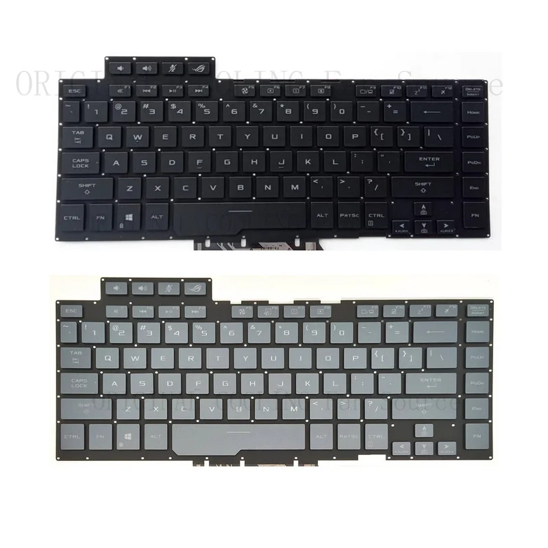 R+  For ASUS ROG Zephyrus GU502 GA502 GX502 GM502 Laptop Backlit Keyboard Black/Gray