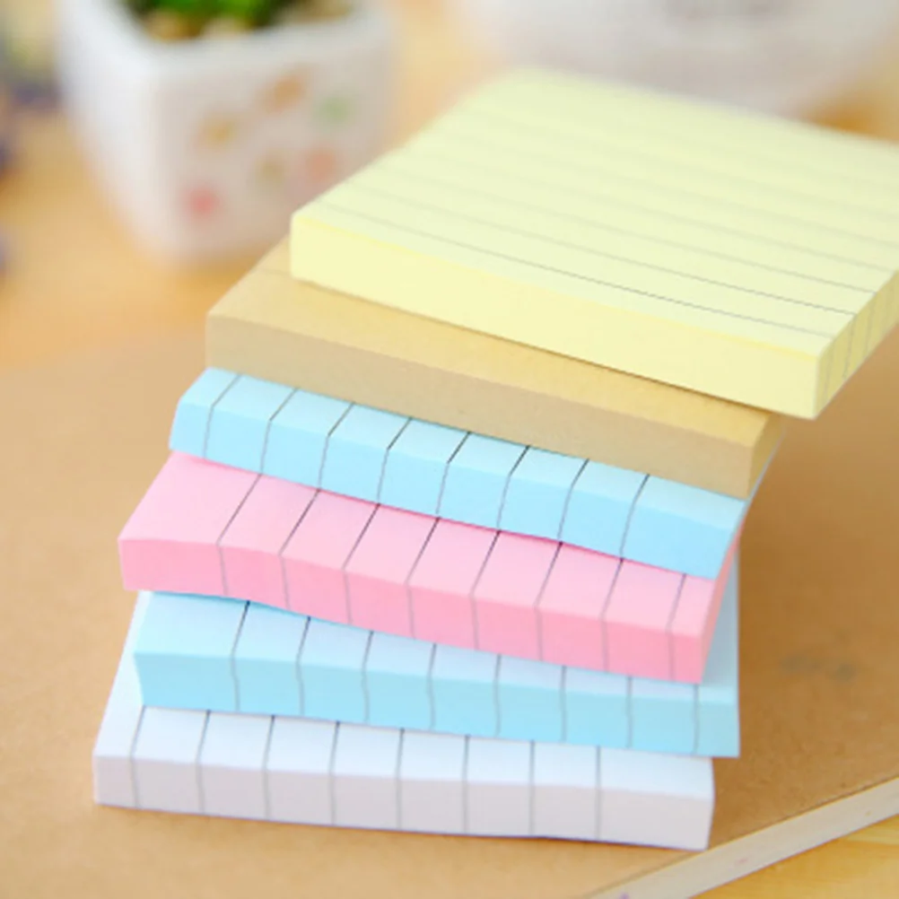 

6Pcs Compact Note Pads Mini Memo Notepad Pocket Size for Daily Schedule Study Cards School Office Use Random Color