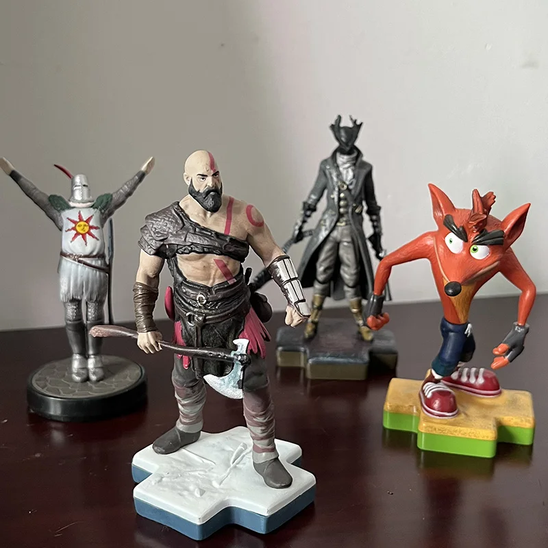 TOTAKU Crash Bandicoot Figure God of War Kratos The Old Hunters Blood Hunter Dark Souls Sun Warrior Model Toy Doll Birthday Gift