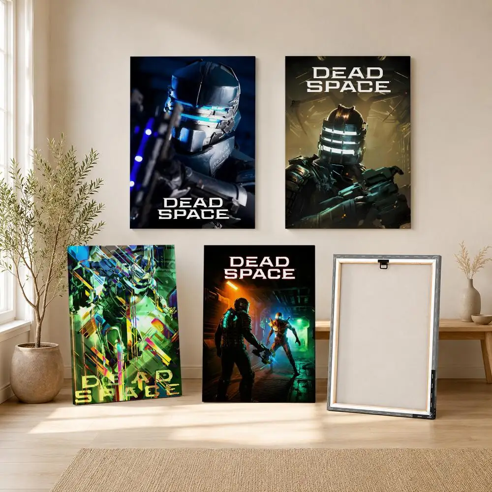 Game D-Dead Space Dark Futuristic Framed Wall Painting Framed Canvas Wall Art Print | Modern Poster | Home Hallway Decor