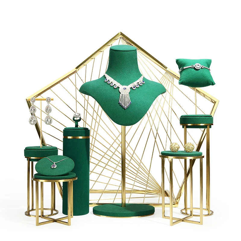 

Jewelry display props, microfiber metal, jewelry display stands, earrings, necklaces, rings, bracelets, high-end jewelry racks