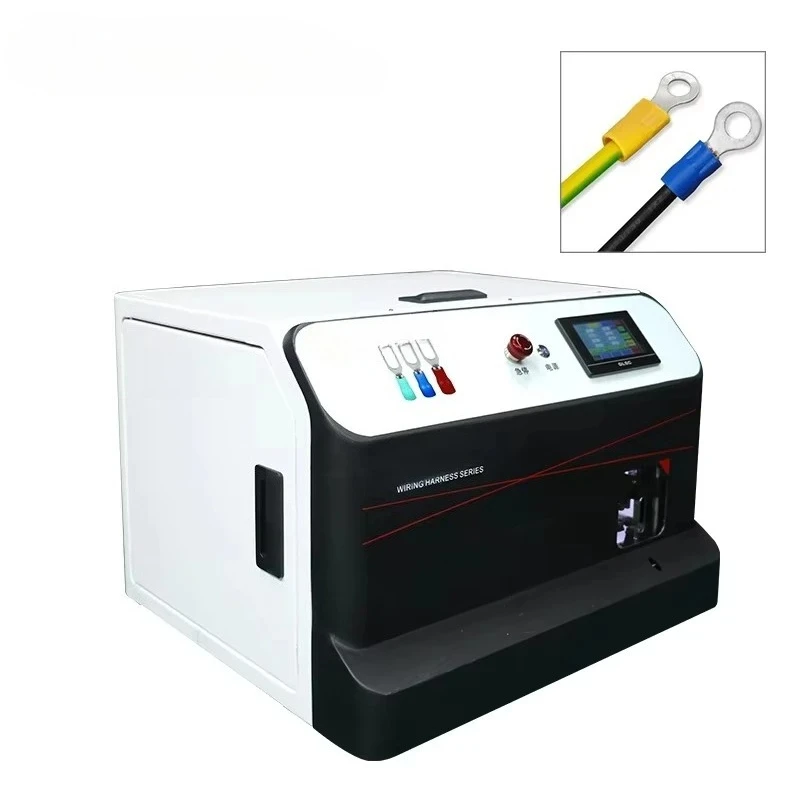 EW-5585 Automatic OT/UT Terminal Wire Stripping Crimping Machine (0.5-6mm) 2T Crimping Capacity 40mm Machining High