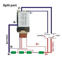 리튬 배터리 충전 보드, BMS PCB 18650 배터리 균형 보호 보드, 전기 자동차용 리튬 이온 셀 밸런서, 10S, 36V, 30A