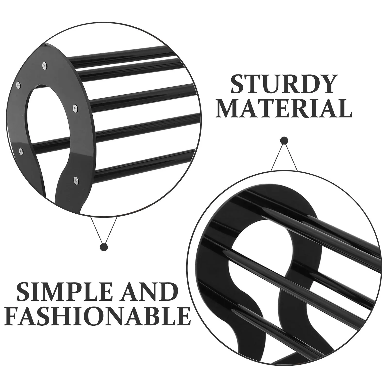 Multifunctional Acrylic Headband Holder Organizer Claw Clip Storage Display Stand for Women Girls Vanity Dresser