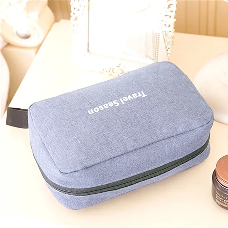 Men Women Toilet Make Up Cosmetic Makeup Bag Case Pouch Travel Organizer for Toiletry Kit Insert Beauty Shower Necessaire Vanity