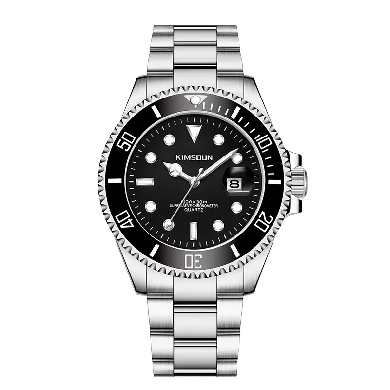 Kimsdun Watches for Men Submariner Watch Business Luminous Quartz Wristwatch Luxurious Watches Luxury Gift Choices Alloy Watch