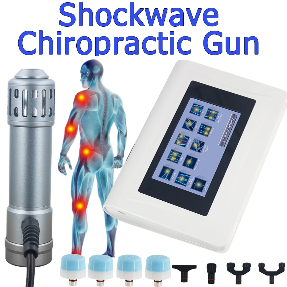 

Shockwave Therapy Machine 2 in 1 For ED Massager Shockwave Chiropractic Adjusting Tool Shoulder Reduce Pain Massage Gun 2022