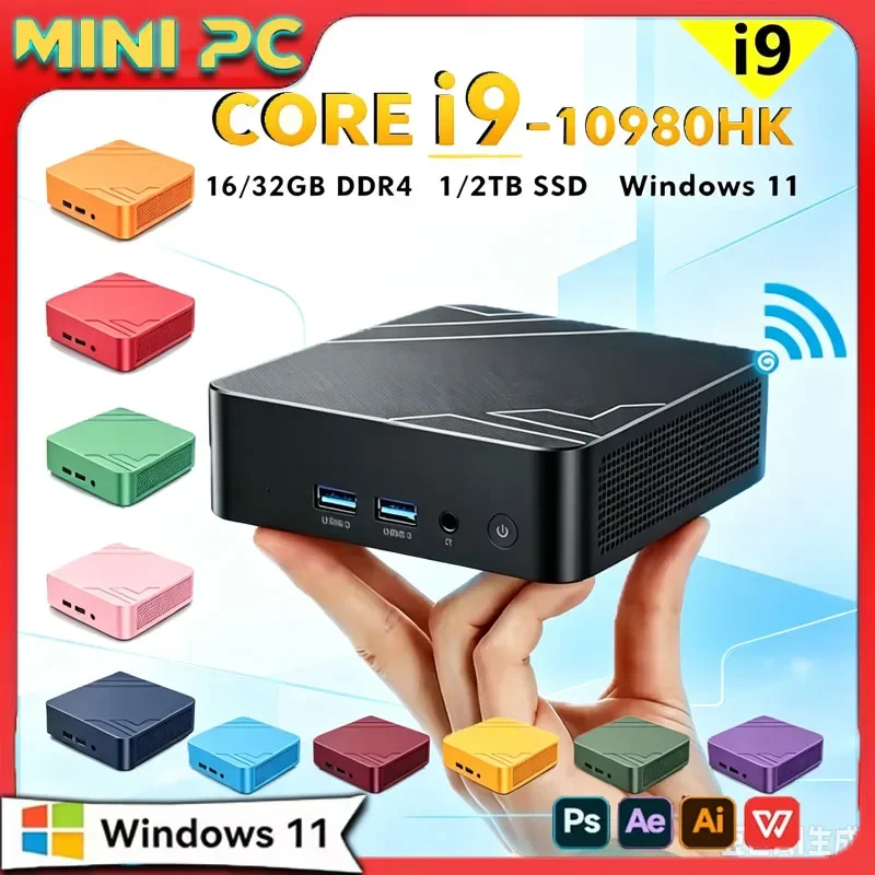ミニpc-windows-11-intel-core-i9-10980hk-ddr4-16gb-32gb-ssd-1tb-2tb-ゲーミングpc-bt52-ポータブルデスクトップpc-ゲーマー向け