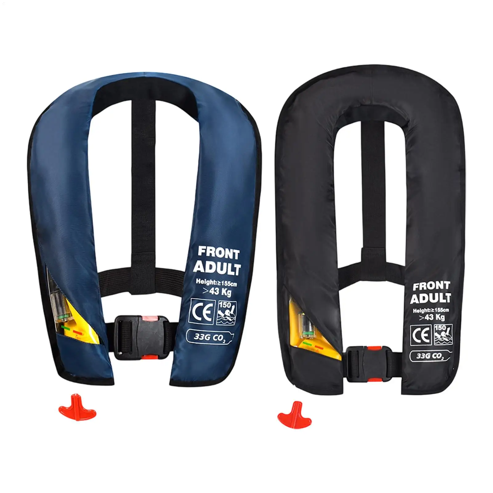 Automatic Inflatable Life Vest Self-Inflating Swim Jackets Highly Visible Compact Snorkeling Vest for Pool Fishing Swimming