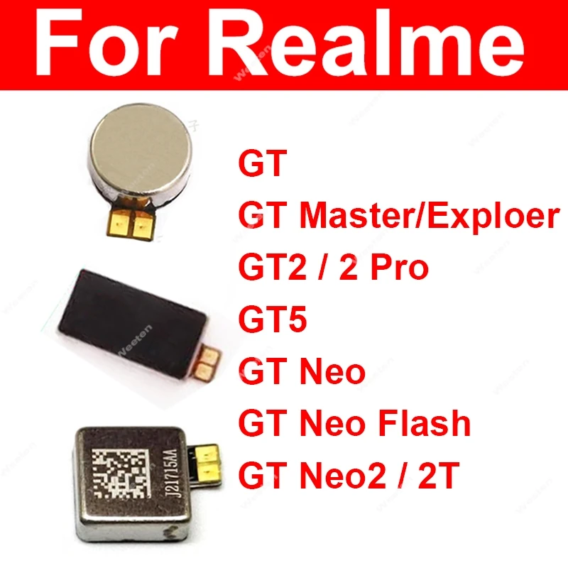 Motor Vibrator For Realme GT Neo Flash 2 2T GT 2 5 Pro 5G GT Master Exploer Motor Vibration Replacement Parts