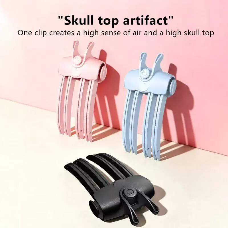 Wireless Heated Volumizing Root Lift Clip Flat Fine Hair Crown Lifting Styling Tool Comb Wireless Heated Hair Roller Portable