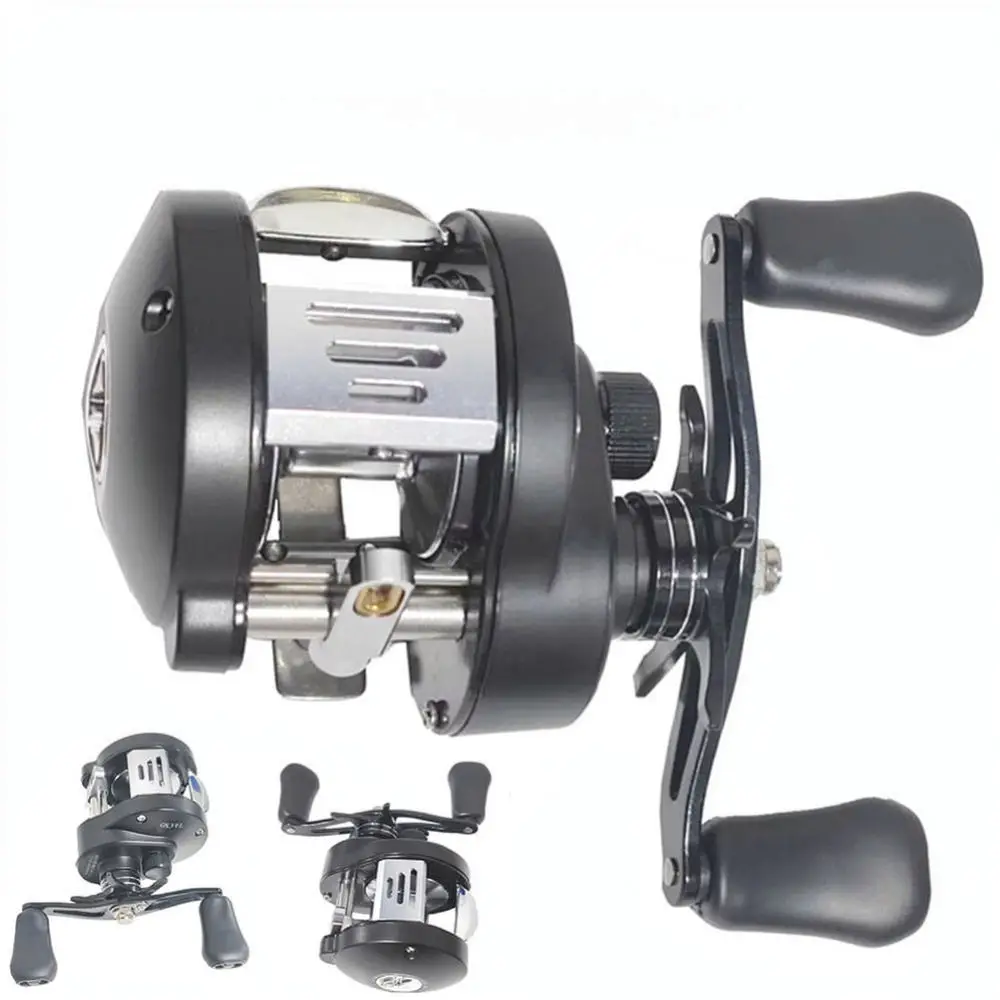 Professional Metal Drum Fishing Reel 12KG Powerful Drag Anti Backlash System For Boat Raft Lure Sea Saltwater Fishing Tackle