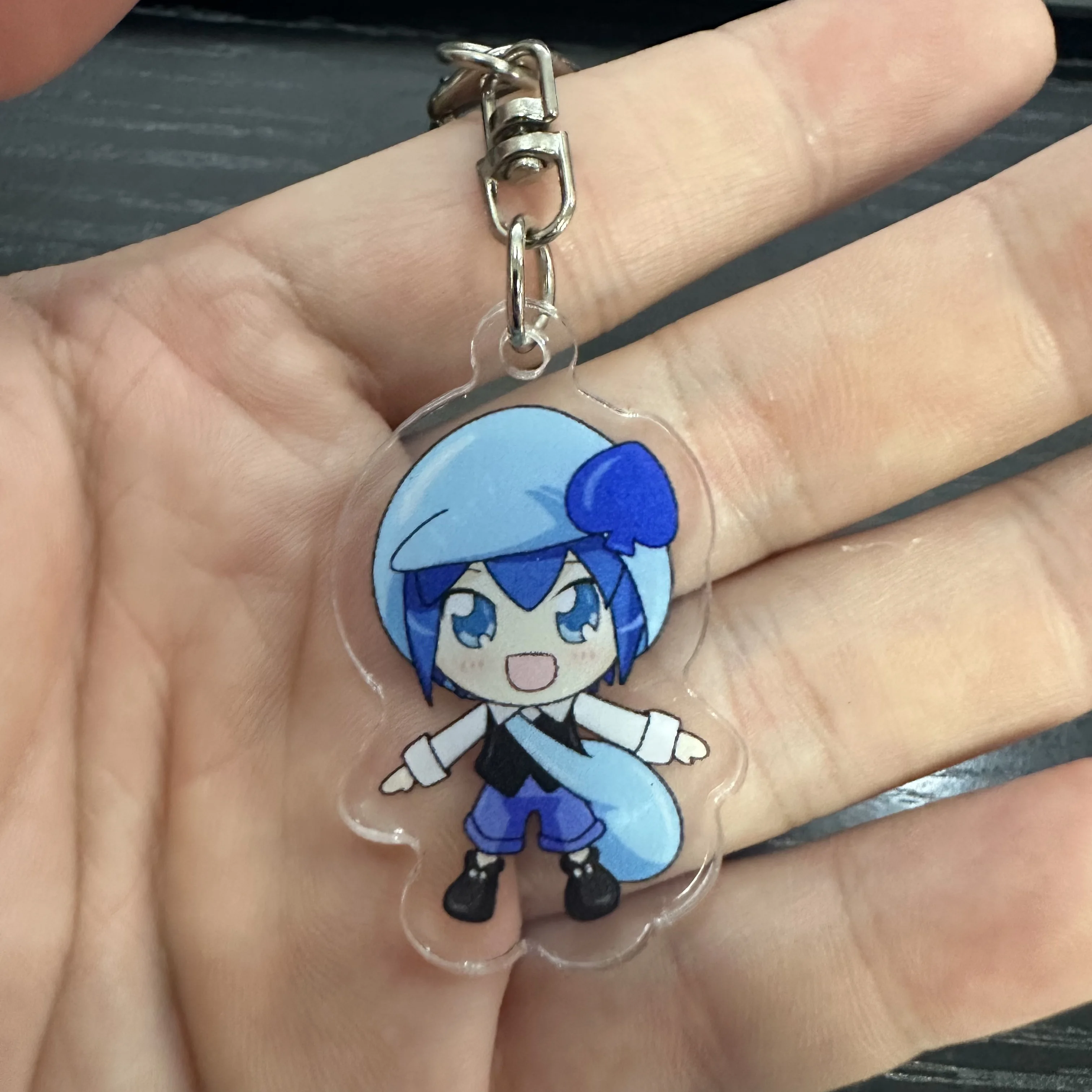 Cute Cartoon Anime Shugo Chara Figures Ran Suu Dia Cosplay Acyrlic Keychains Kawaii Bag Accessories Fans Christmas Gifts