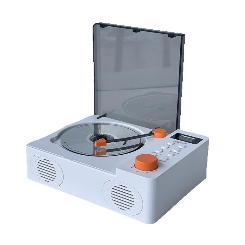 

FFYY-CD Player Retro Dual Speakers Bluetooth 5.3 Speakers Fever-Grade Integrated CD Player Audio USB TF Card FM AUX