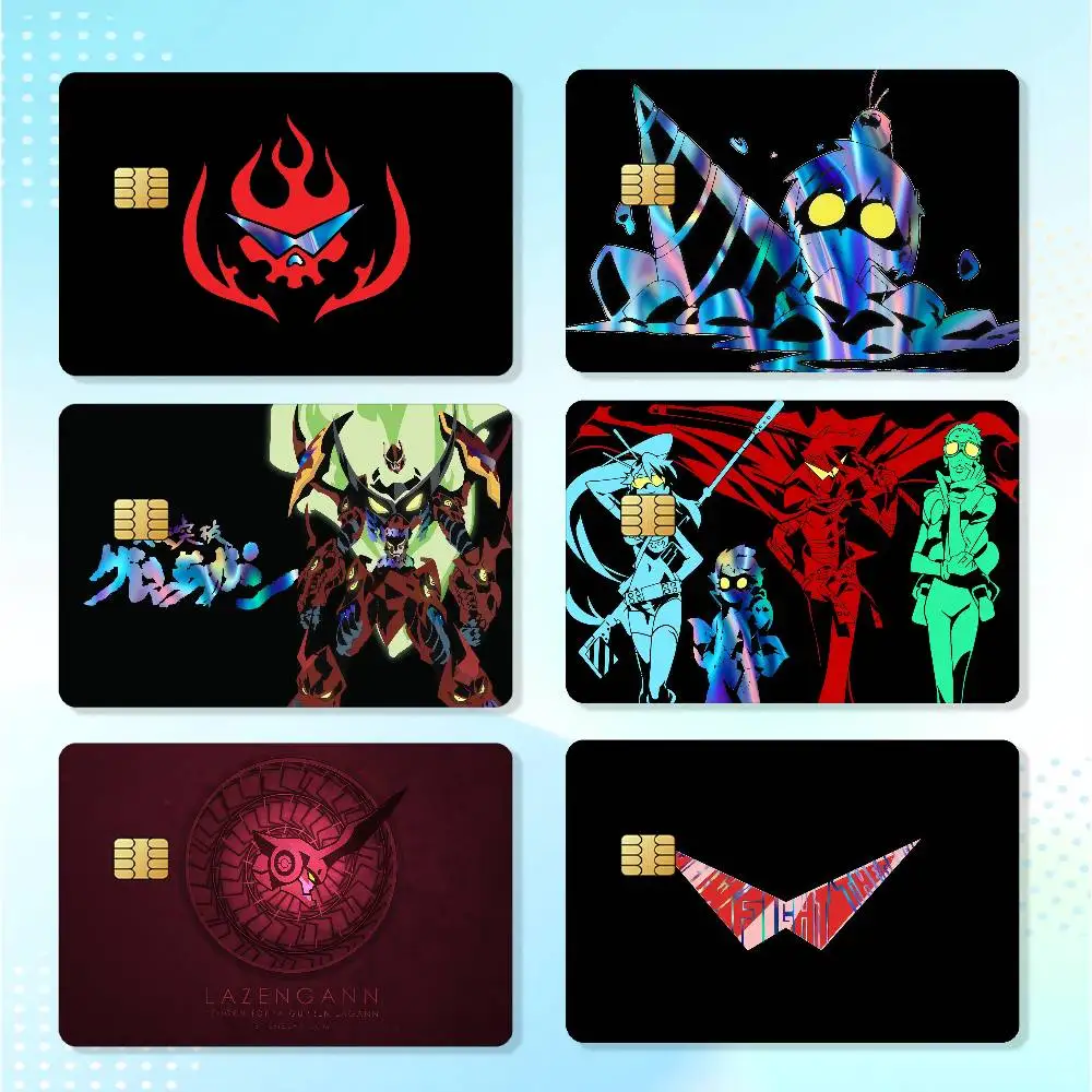 Anime  Laser Card Stickers For Transit Cards And Student IDs With Travel Commute G-Gurren L-Lagann