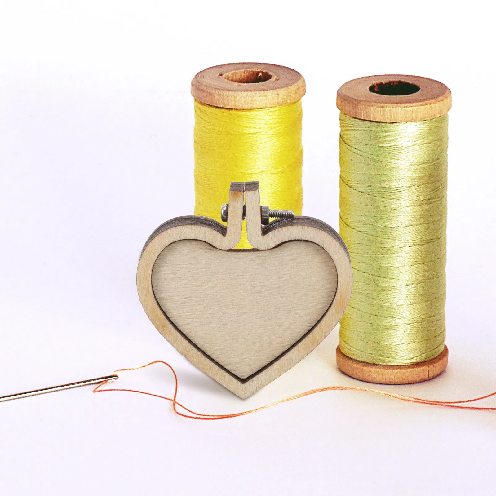 

10Pcs Mini Cross Stitch Hoops DIY Embroidery Rings Pendant Making Tool Creative Craft Supplies for Jewelry Decoration