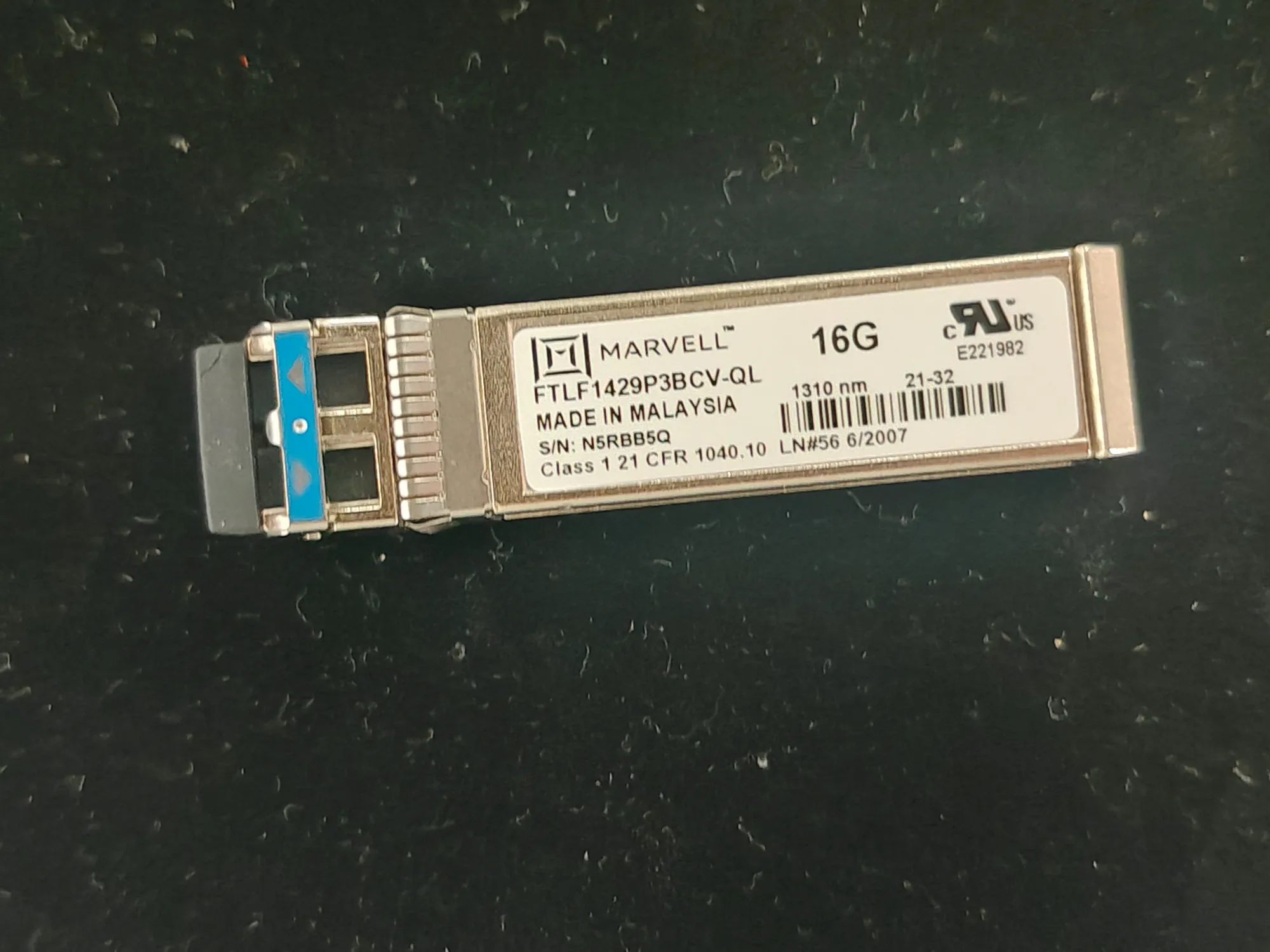 marvell-lr-16g-sfp-10km-fiber-transceiver-ftlf1429p3bcv-ql-sfp-16gb-10km-fiber-optical