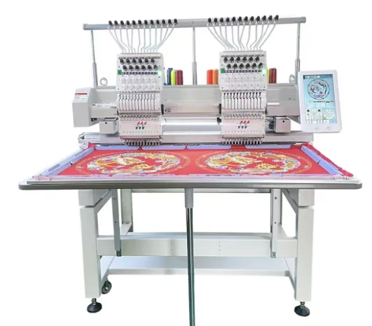 Head Computer Embroidery Machine 12-15 Needles Household Industrial Leather Machinery Rust Flower Needle