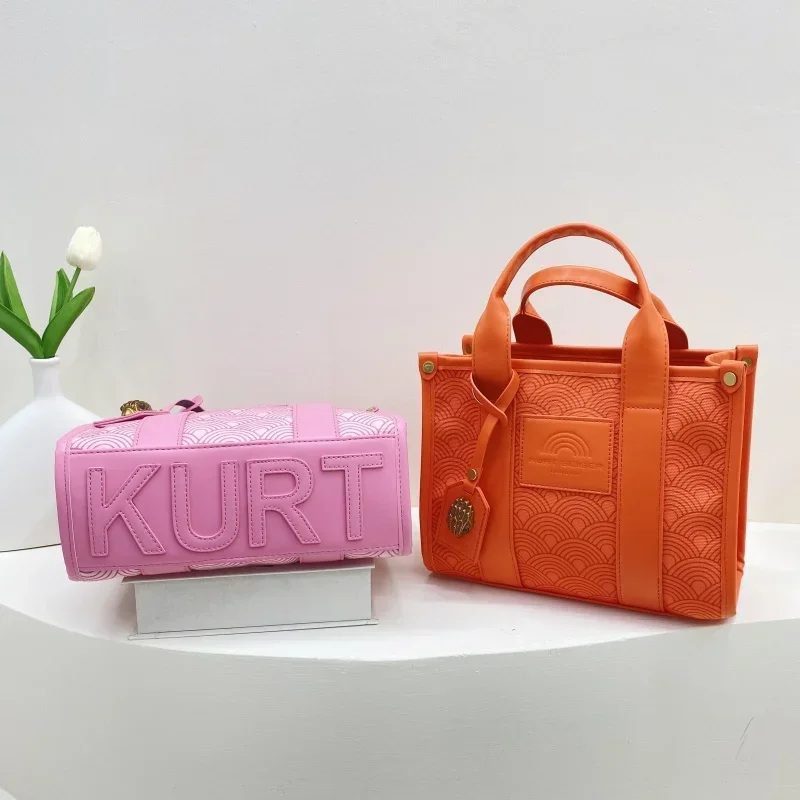 Borsa a mano con testa d'aquila di design a tracolla da donna di grande capacità in tela di colori di varietà di alta qualità di KURT GEIGER LONDON