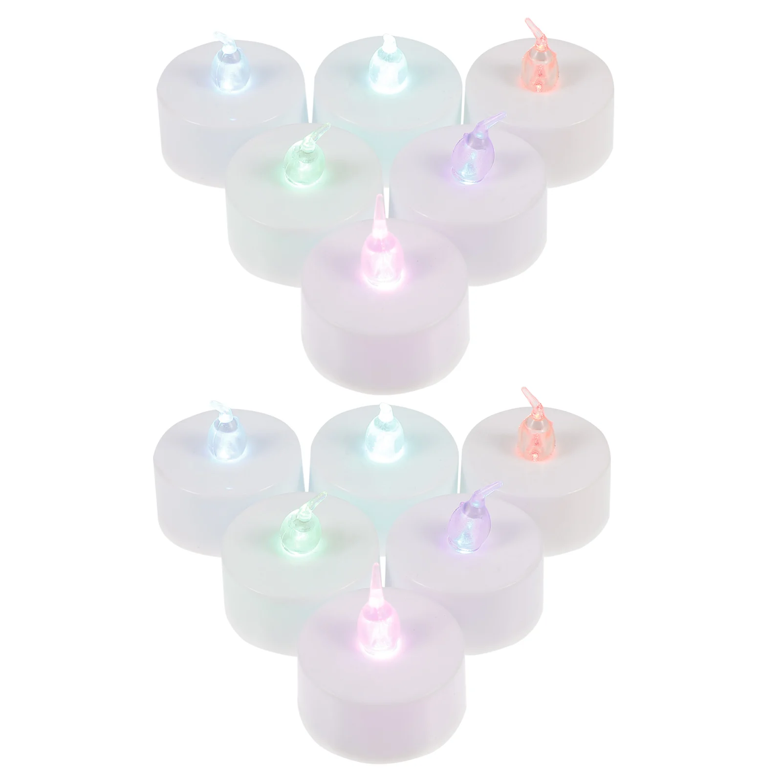 

12 Pcs Electronic C les Smokeless Flameless Led C Lamp Decor Decorative Lights Home Party Wedding Festivals Electric Lamp