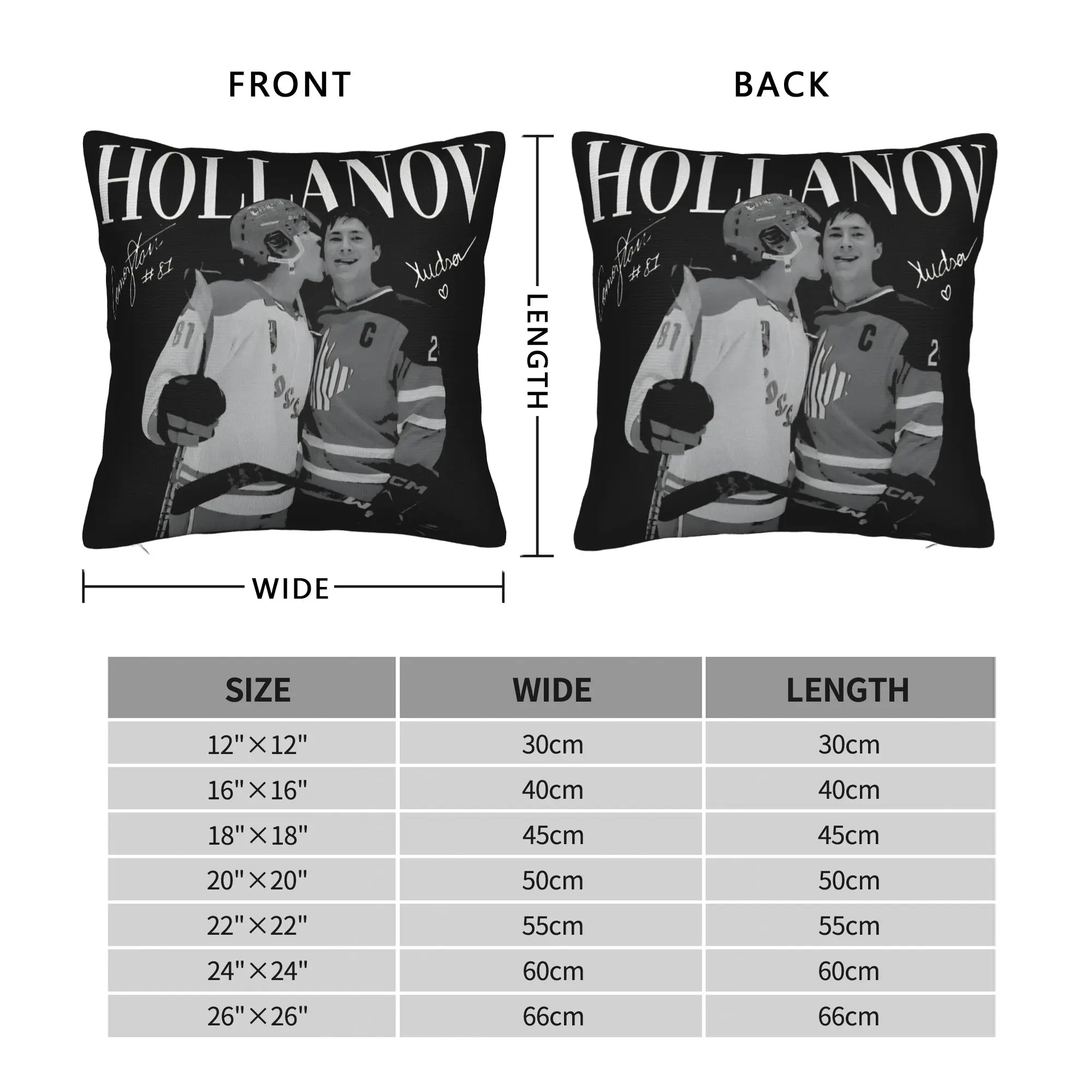 Ilya Rozanov Shane Hollander Heated Rivalry Pillowcase Cushion Cover  Throw Pillow Cover New Style Car Decorations Zipper