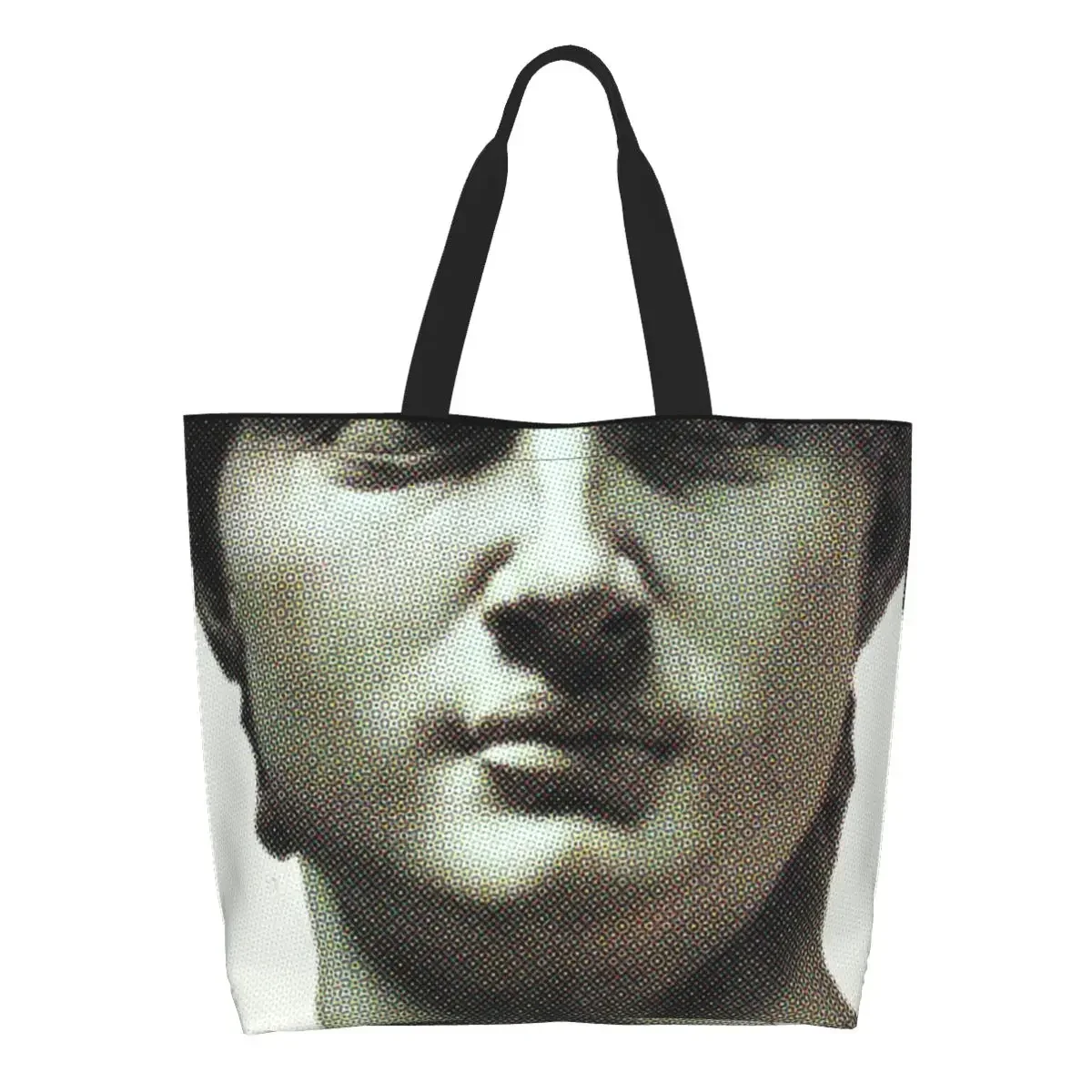 Recycling David Of Michelangelo Shopping Bag Women Canvas Shoulder Tote Bag Portable Groceries Shopper Bags