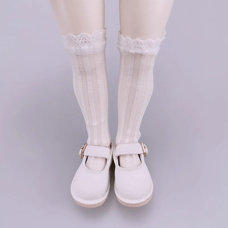 Calzini per bambole per 1/6 BJD Calze per bambole Accessori per vestiti Calzino corto Filettato Tubo centrale Calzino Leggings Giocattoli per bambini Regali