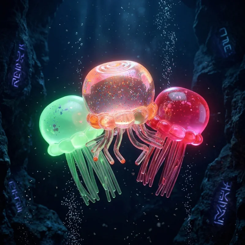 New Surprise Blind Box Toys Items in Lots Affordable Jellyfish Squishy Glitter Glow in Dark Stress Relief Sensory Squeeze Toy