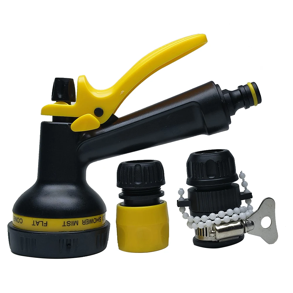 High Pressure Hand-Held Garden Hose Nozzle Multi-Function Spray Durable Lawn Watering Car Wash Sprinkle Tool