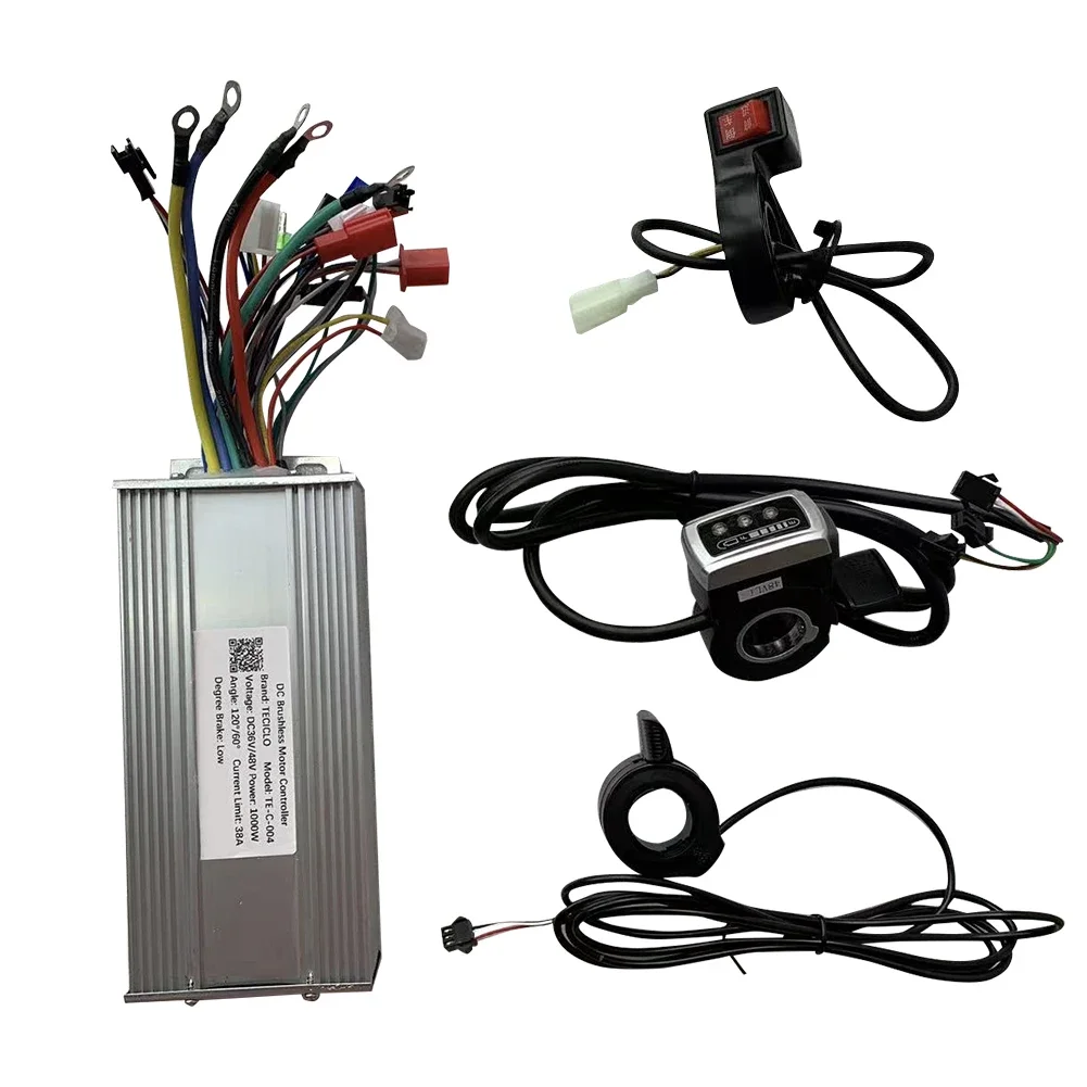 Elektrisches Schubkarren-Set, 24 V/36 V/48 V, 250 W/350 W/400 W/500 W, bürstenloser Controller, Brems-Daumengas, umgekehrt für Schubkarre