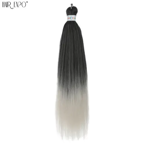 26Inch Easy Braids Hair Synthetic Colourful Pre Stretched Braiding Hair Extensions Jumbo Braids Ombre Yaki Long Straight Hair - Image 57