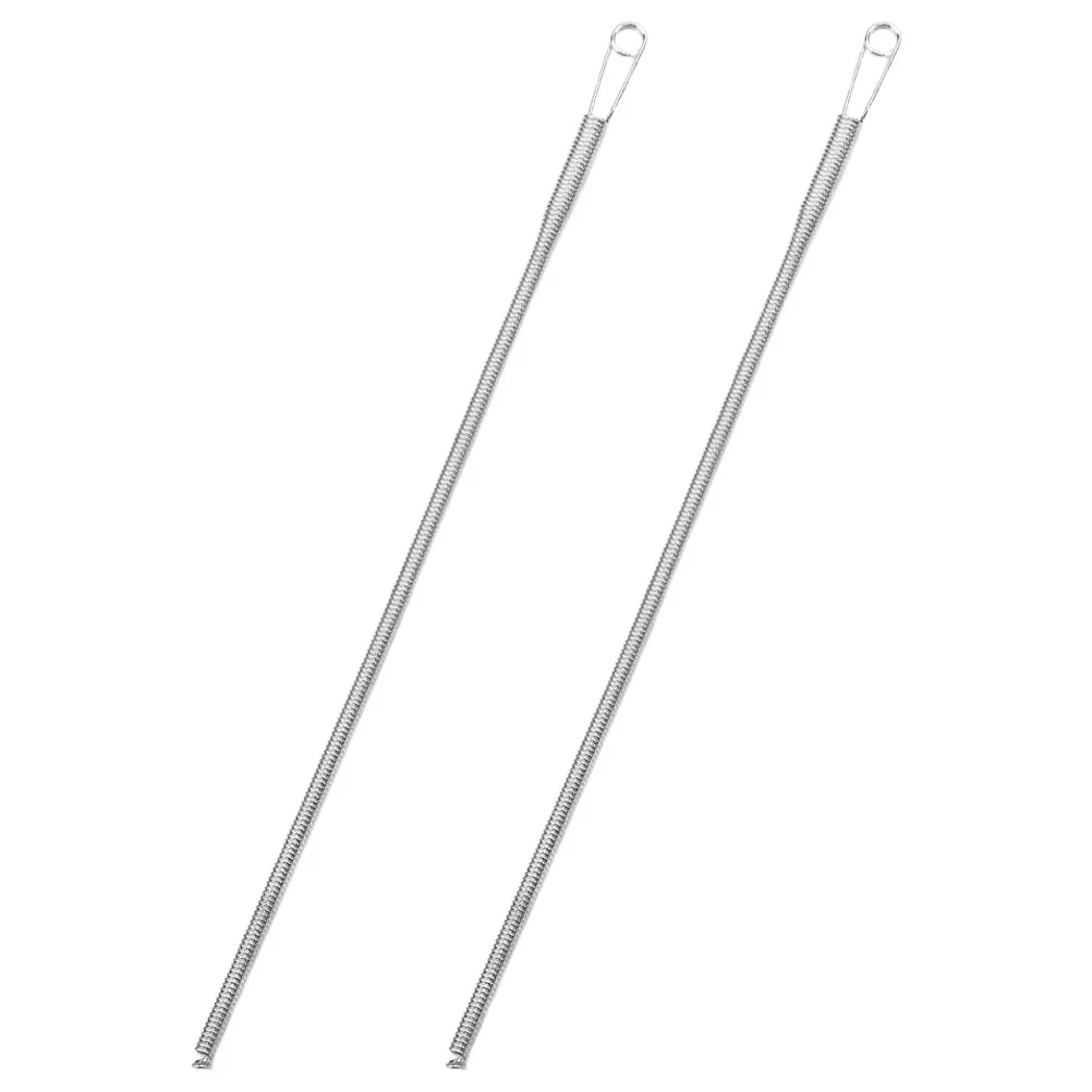 

2 pcs Stainless Steel Drawstring Threader Tool Foldable Rope Threading Needle For Diy Sewing Hand Crafting Cord Lacing Projects