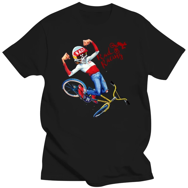 Rad Racing Retro Movie Bmx T-Shirt Size S-2Xl Black Color Summer Style Casual Wear Tee Shirt