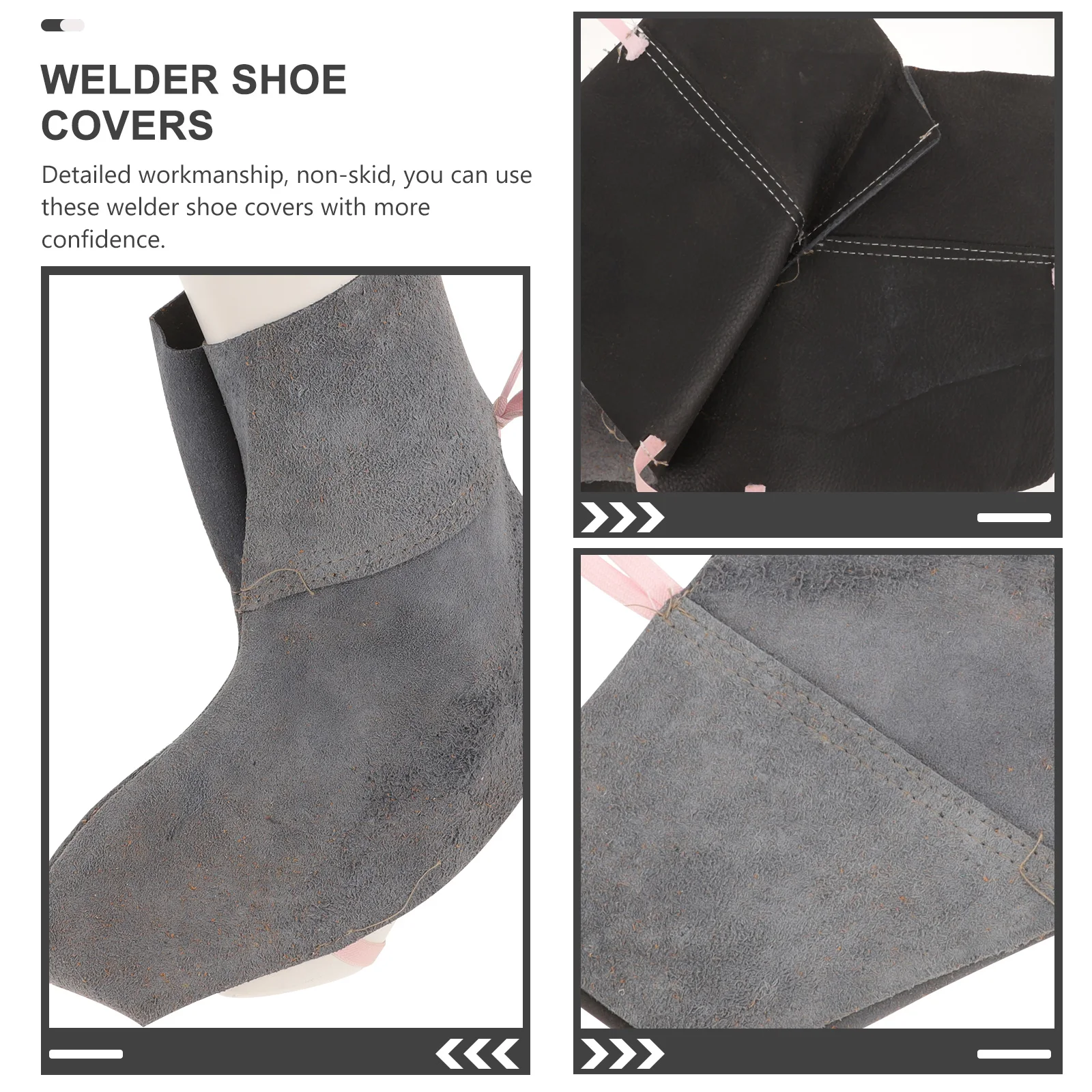 

Welding Foot Boot for Men 22cm Blue Heat Insulating Shoe Welder Shoe Protective Cover Welder Boot Cover Protector