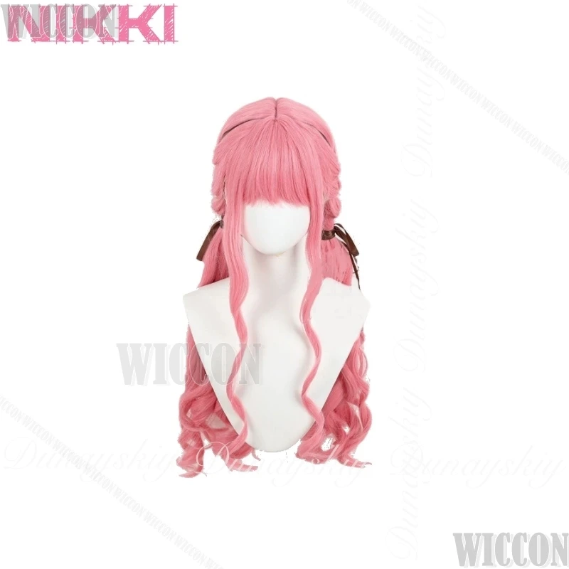 Nikki Infinity Nikki Gioco Cosplay Parrucca rosa doppia torsione The Dress Up Adventure Abito rosa Vestito di carnevale Abito completo Halloween