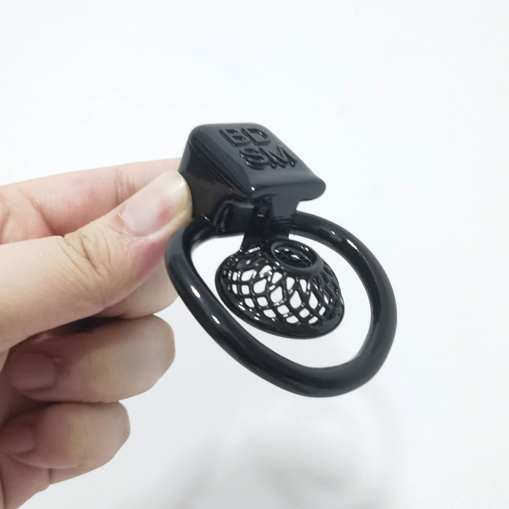 BLACK Basket CD TS Super Small Chastity Cage Devices Bondage Lock Penis Ring BDSM Cock Cage Ladyboy Sissy Male Sex Toys image 3