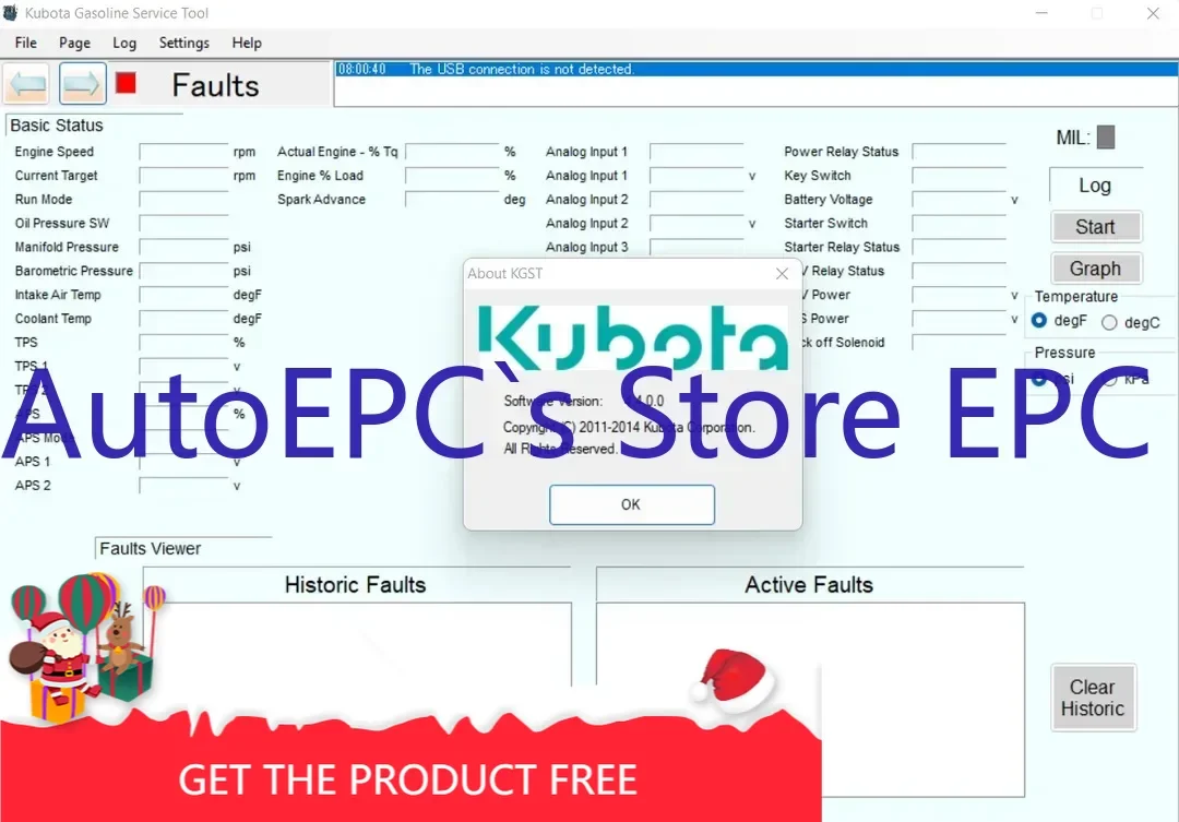 AutoEPC KUBOTA GASO-LINE SERVICE TOOL 24.1.18+keygen